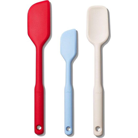 OXO Good Multicolor One Size Grips 3 Piece Silicone Spatula Set - Picture 6 of 15